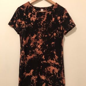 Old navy, black, bleach dyed dress.